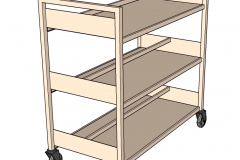 Portable Storage Trolley with Dividers