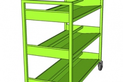 Portable Storage Trolley with Dividers