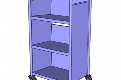 Sloping Portable Storage Trolley