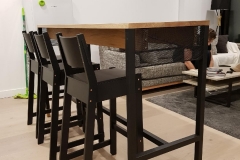 Planate Table Base with Perforated Modesty