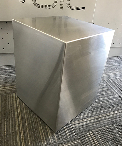 Brushed steel deals coffee table